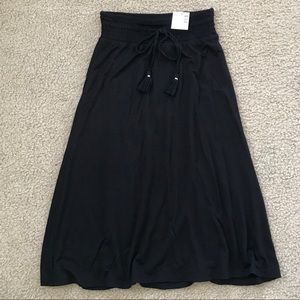 Justice Brand New Girls Black Maxi Skirt
